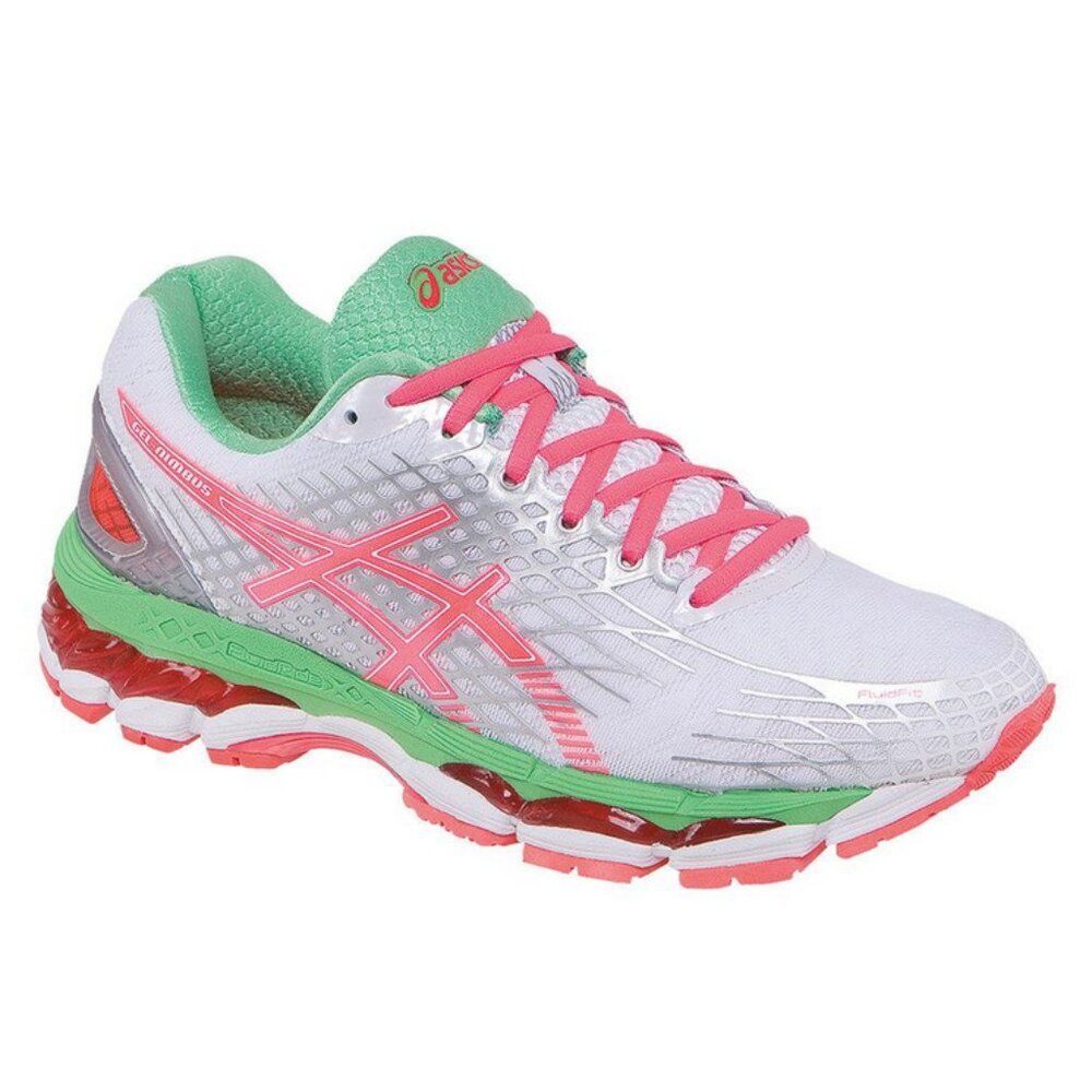 ASICS Mint Condition GEL Nimbus 17 White Coral Orange Pistachio Green T557N 9 US